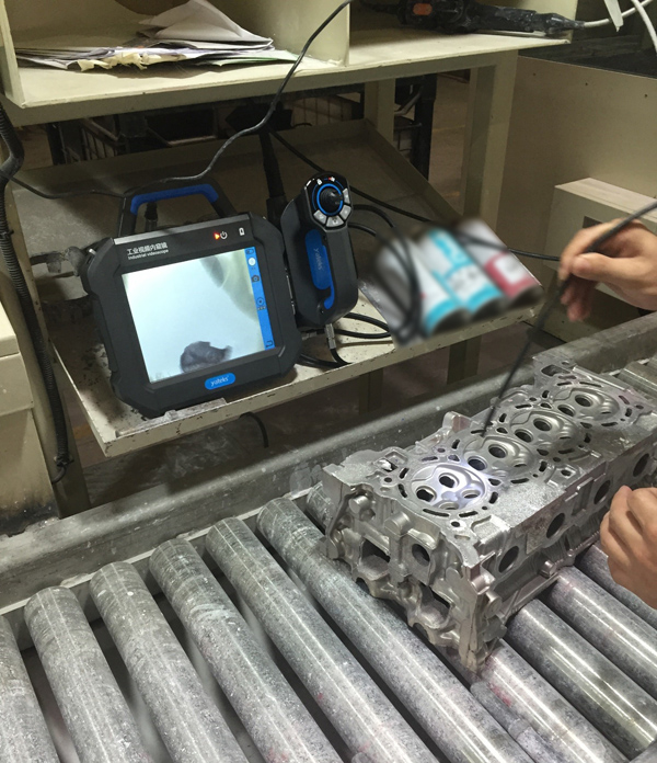 SIE工業內窺鏡國內某知名發動機廠演示
