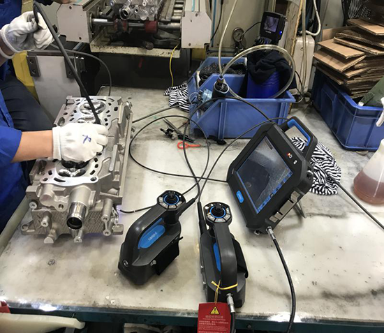 SIE百萬像素工業(yè)內(nèi)窺鏡鑄造分廠、鑄造廠、精加工廠演示現(xiàn)場