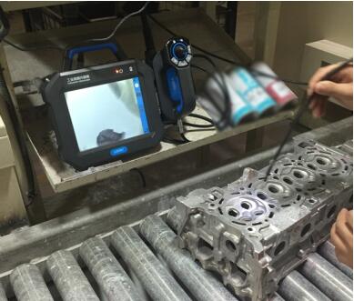 亞泰光電工業(yè)內窺鏡檢測現(xiàn)場